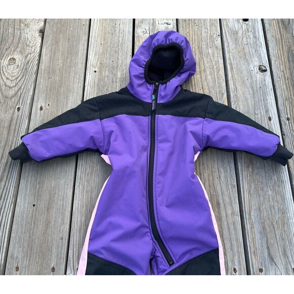 Molehill Infant/Toddler size 9-18 Months One Piece Fleece Lined Snowsuit - Picture 2 of 9
